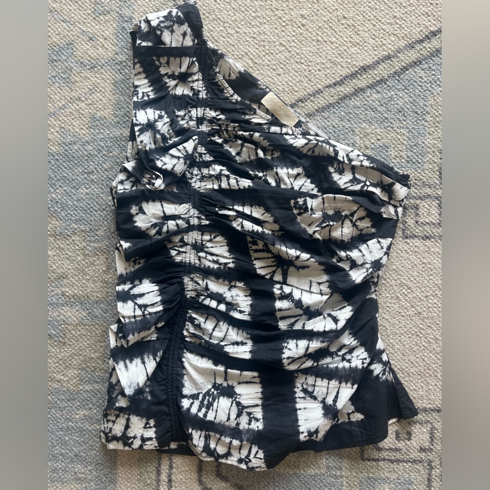Ulla Johnson tie-dye one shoulder top. Size 8